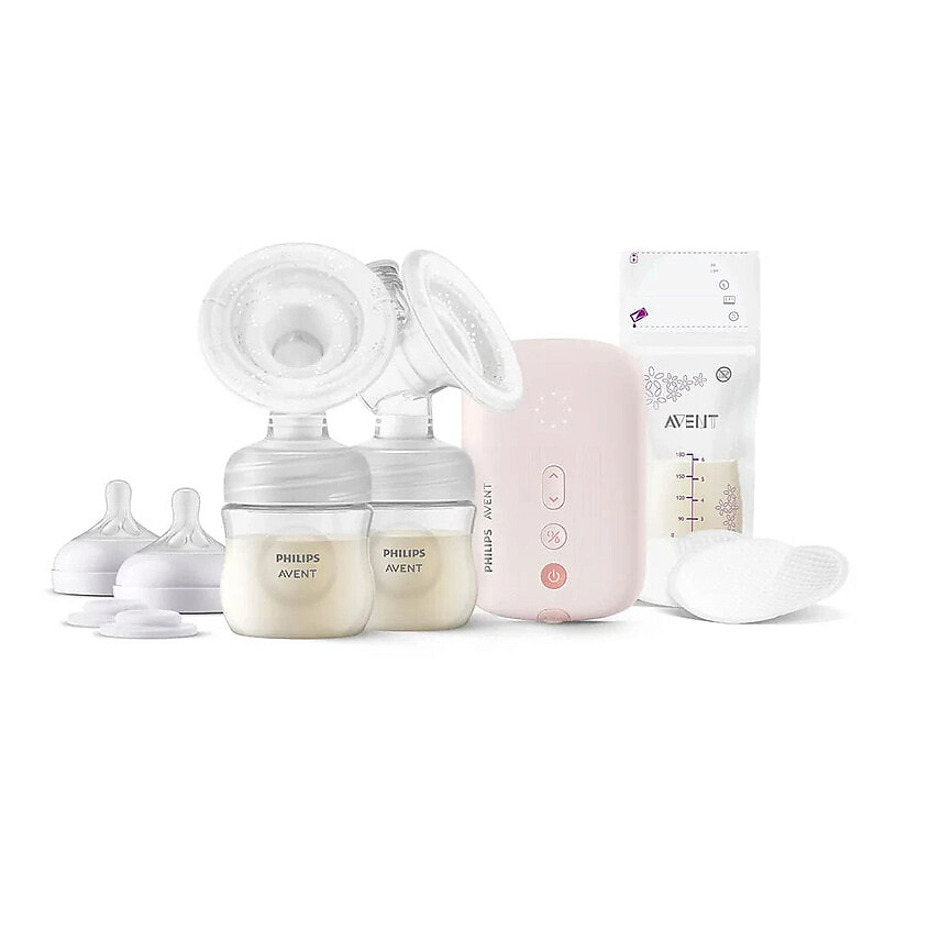 Изображение товара PHILIPS Электрический двухфазный молокоотсос Avent SCF397/31, Прозрачный