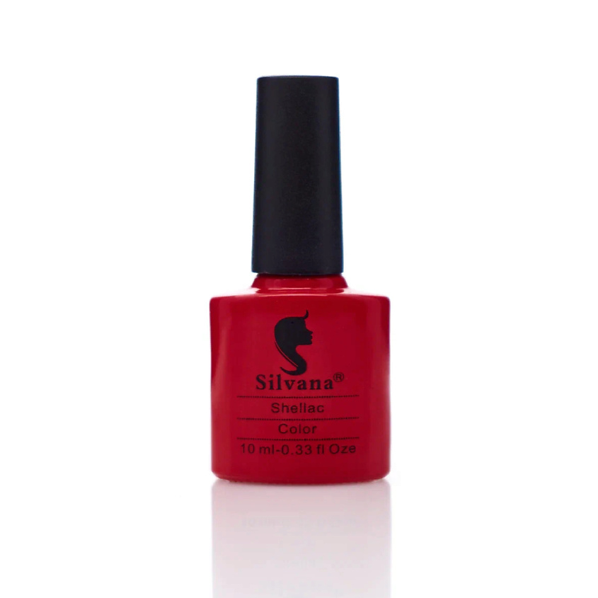 Изображение товара SILVANA Гель-лак Shellac Кармин 10 цветов стойкое покрытие для ногтей