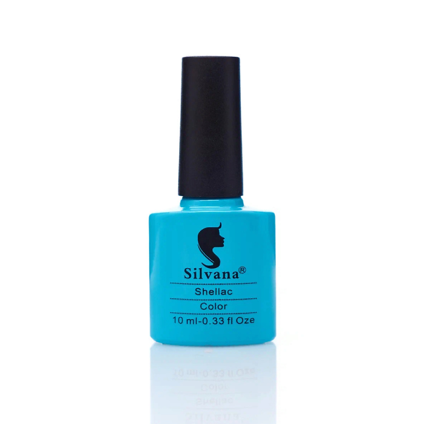 Изображение товара SILVANA Гель-лак для ногтей Shellac, Ярко-голубой, 10 цвет