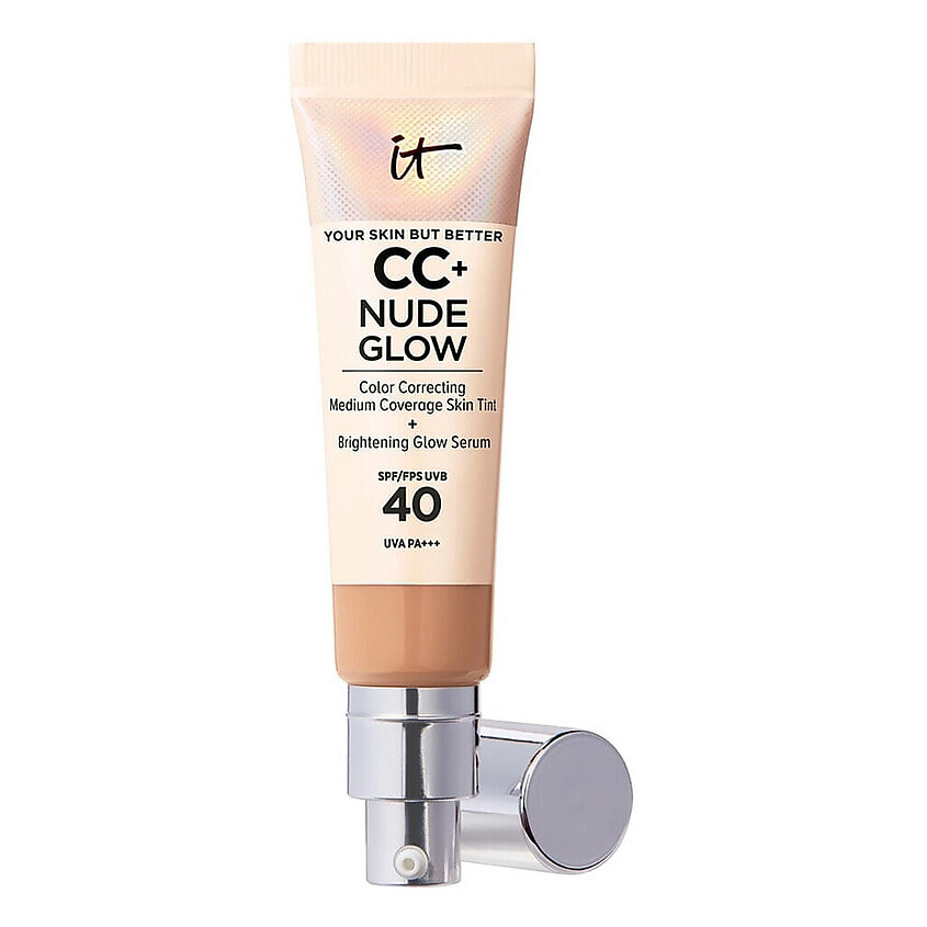 Изображение товара IT COSMETICS CC+ Nude Glow SPF40 Medium tan - тональный крем с эффектом сияния и SPF 40