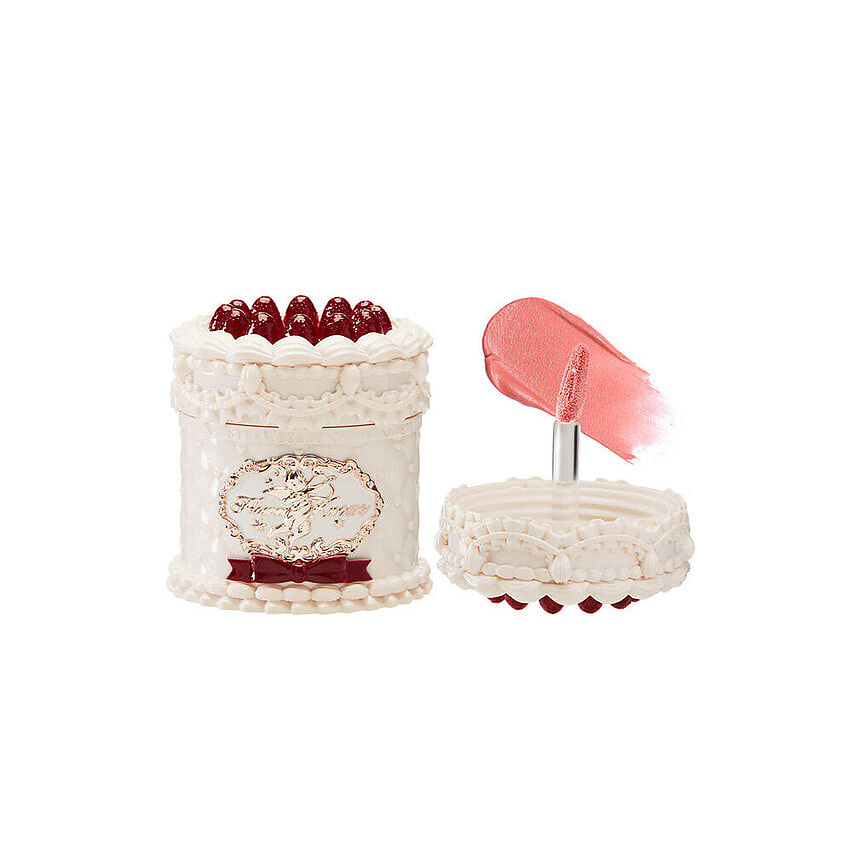Изображение товара Помада для губ Flower Knows Strawberry Cupid Cake № 02 кремовая матовая  тонкая текстура