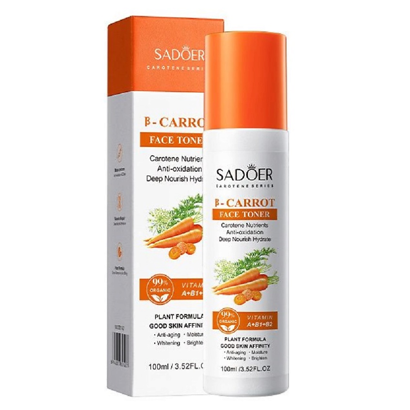 Изображение товара SADOER Тонер для лица освежающий и питательный с экстрактом моркови 100 мл