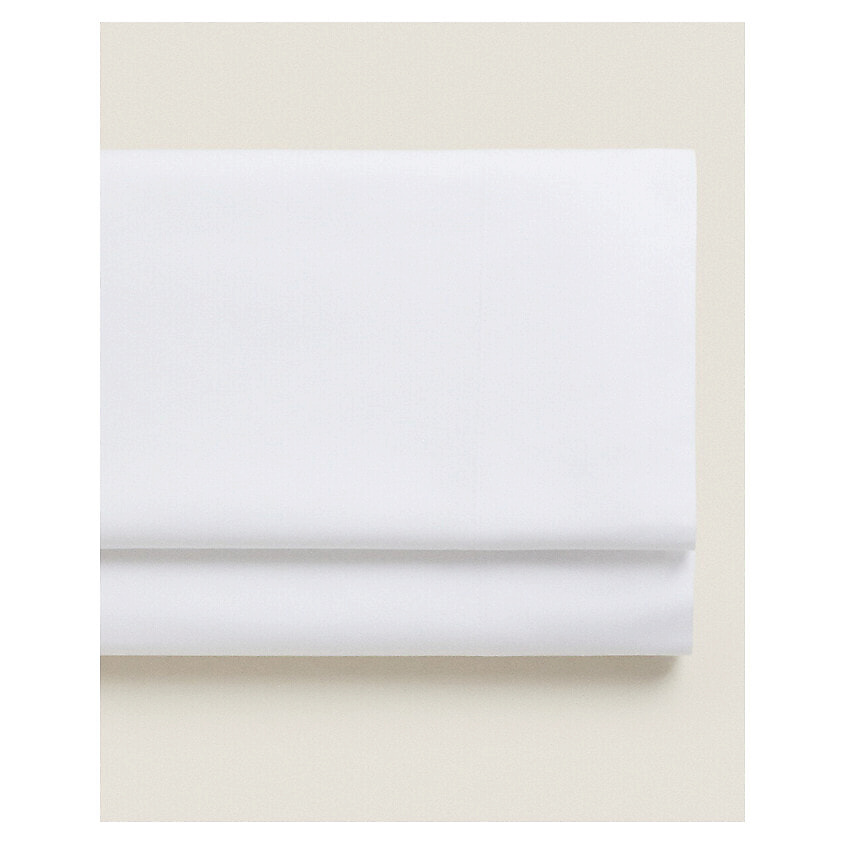 Изображение товара Простыня перкаль 200 нитей ZARA HOME 160x280 см хлопок белая