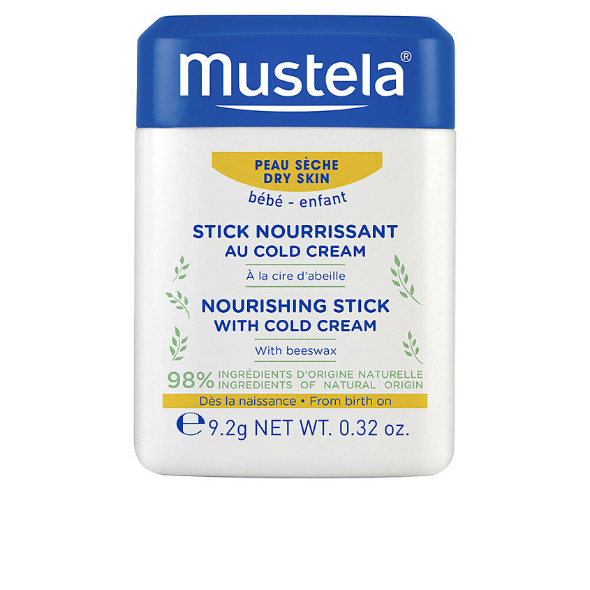 Изображение товара MUSTELA Stick Питательное защитное средство для губ и щек Nourishing Stick, 9.2 г