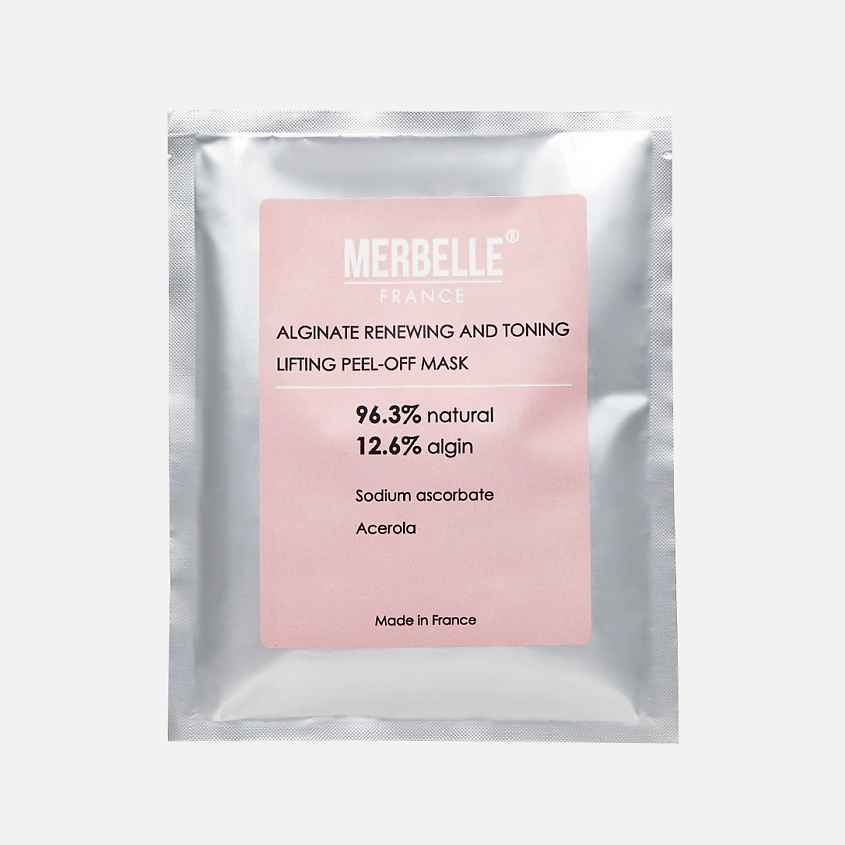 Изображение товара MERBELLE Маска для лица альгинатная обновляющая тонизирующая лифтинг с экстрактом ацеролы, обновляющая тонизирующая лифтинг с экстрактом ацеролы, 30 г