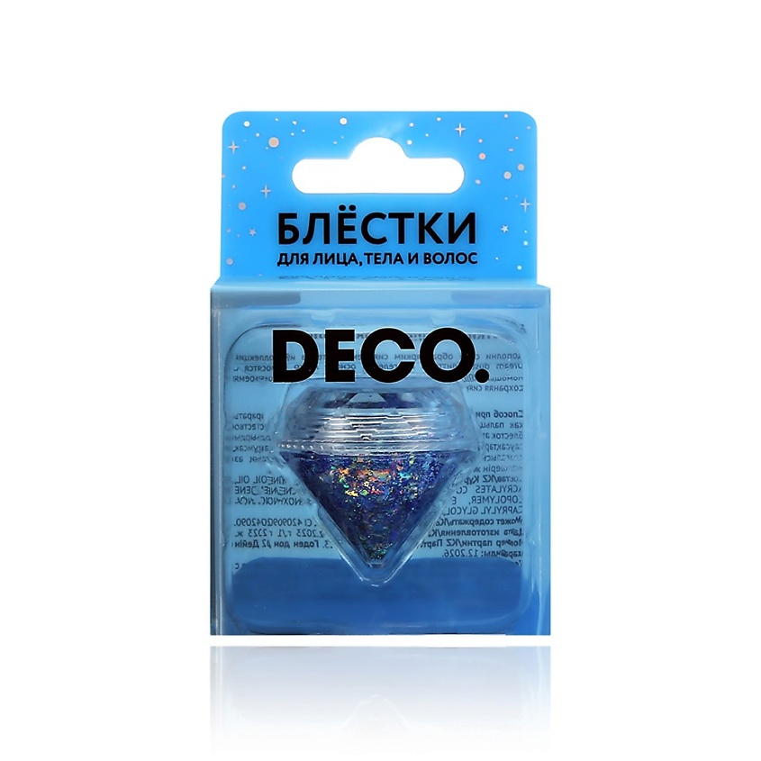Изображение товара Глиттеры для лица и тела DECO DREAM DUST blue на гелевой основе