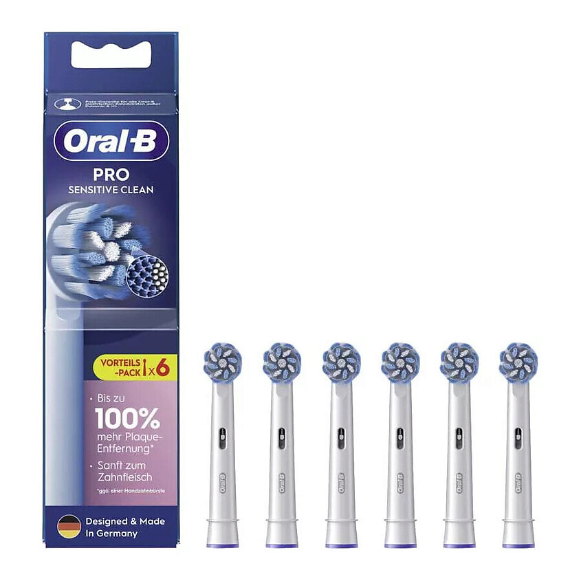 Изображение товара ORAL-B Насадки для электрической зубной щетки Pro Sensitive Clean, 6 шт.