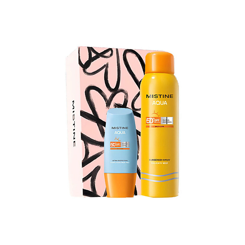 Изображение товара MISTINE Набор солнцезащитных средств Little Yellow Hat SPF50+ PA++++, 40 мл + 100 мл