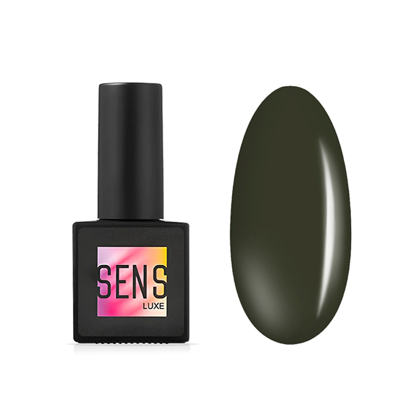 Изображение товара Гель-лак для ногтей SENS Цветной 10 мл Luxe темно-зеленый