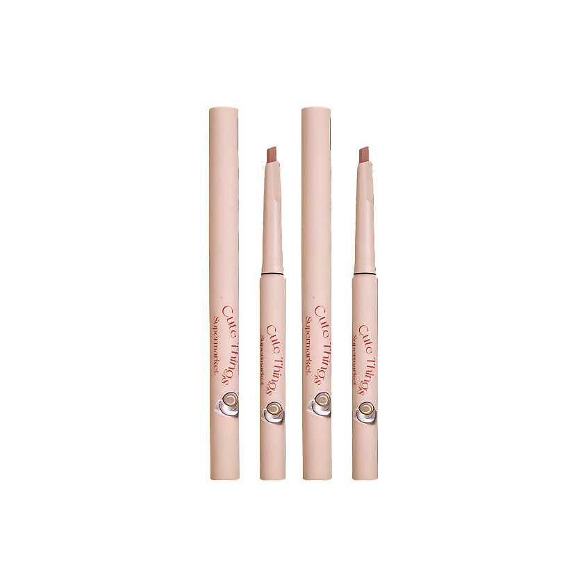 Изображение товара FLORTTE Velvet Matte Lip Pencil набор из двух матовых карандашей для губ No. 02