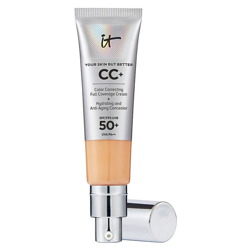 Изображение товара IT COSMETICS CC+ крем Your Skin But Better SPF50 с антивозрастным уходом, Medium tan