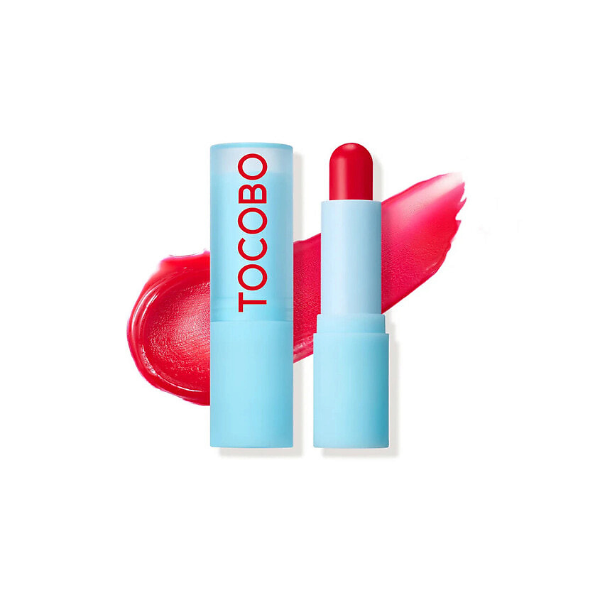 Изображение товара TOCOBO Глянцевый оттеночный бальзам для губ Glow & Glass Tinted Lip Balm, 011- Flush Cherry