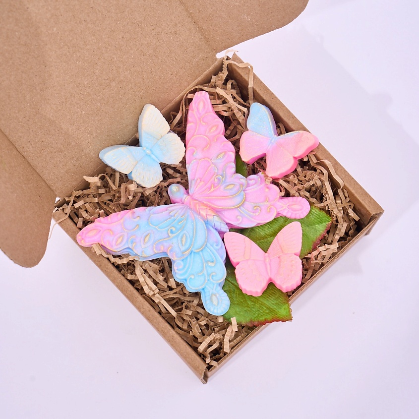 Изображение товара Мыло бабочки ручной работы SKUINA 1 шт натуральное оригинальный дизайн