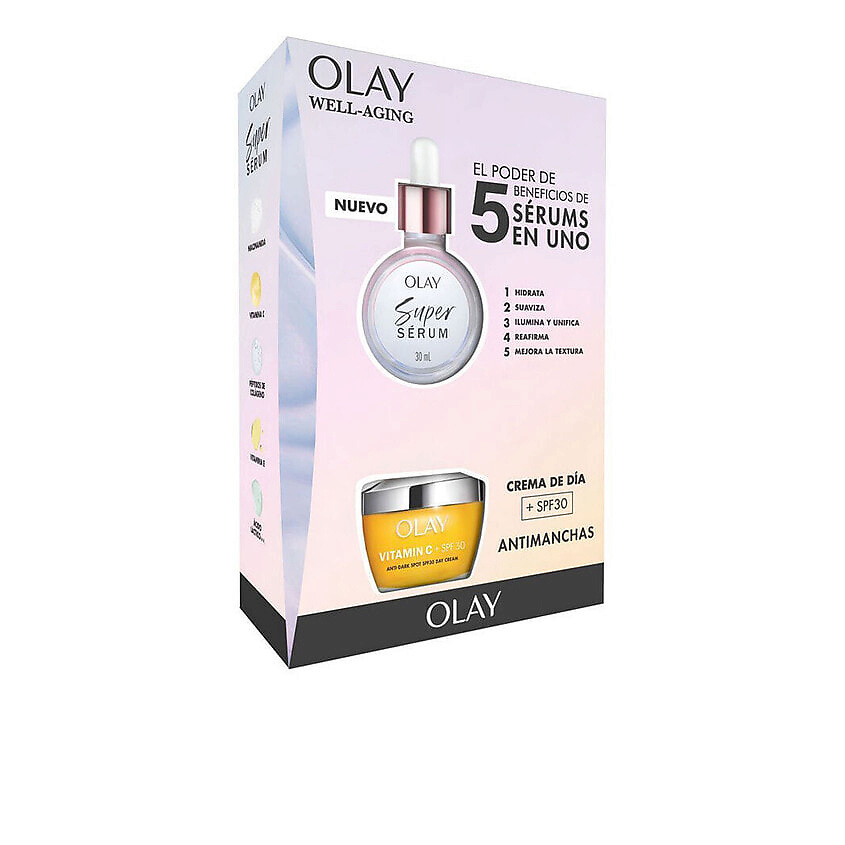 Изображение товара OLAY Набор: Сыворотка Super Serum + Крем для лица Vitamin C + SPF 30, 50 мл + 30 мл