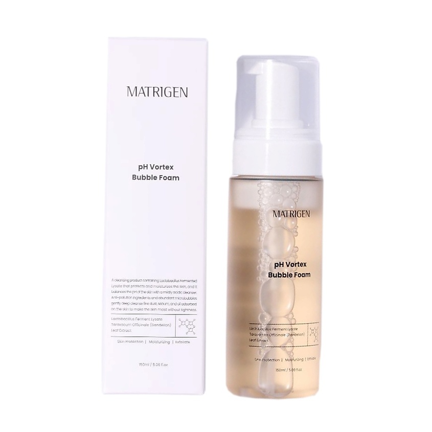 Изображение товара MATRIGEN Очищающая пенка для лица PH Vortex Bubble Foam, 150 мл