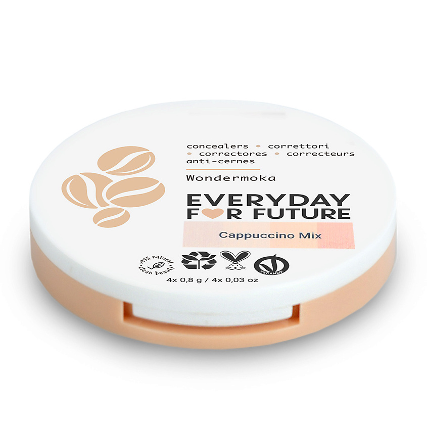 Изображение товара EVERYDAY FOR FUTURE Палетка консилеров для лица, Каппучино 01