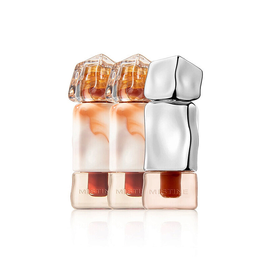 Изображение товара Мистине набор блесков для губ Thai Latte Floating Light Sunset, Long Beach Powder Fog и Warm Fuso