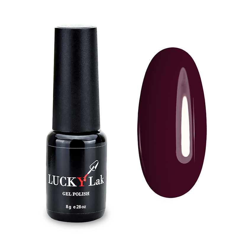 Изображение товара LUCKYLAK Гель лак Firstloue, №057 Бордовый