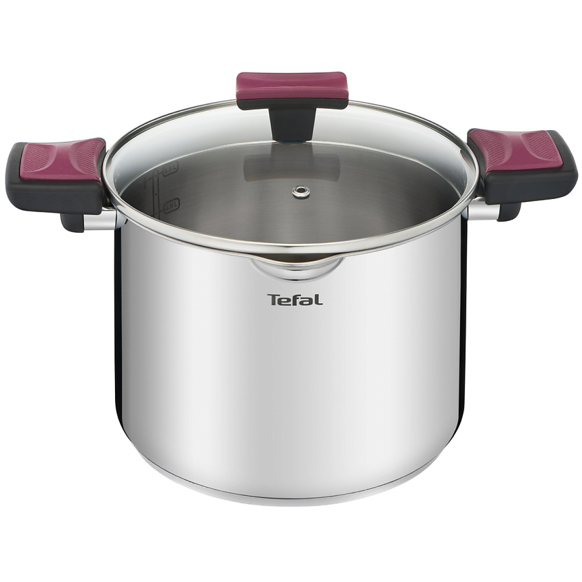 Изображение товара TEFAL Кастрюля с крышкой Cook&Clip G7237974, 6.1л 22см