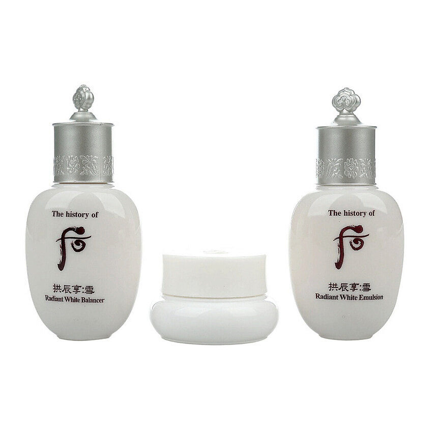 Изображение товара THE HISTORY OF WHOO Набор миниатюр Gongjinhyang Seol Radiant White, 20 мл + 20 мл + 4 мл