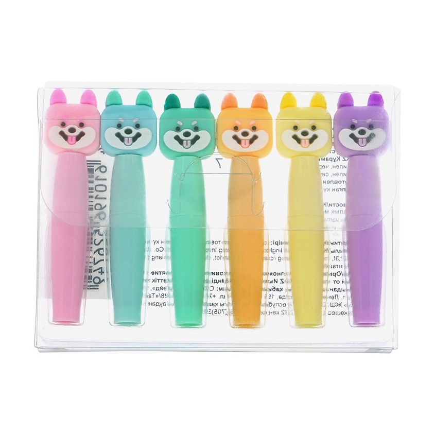 Изображение товара Набор маркеров FUN DOG 6 ярких цветов для творчества и рисования