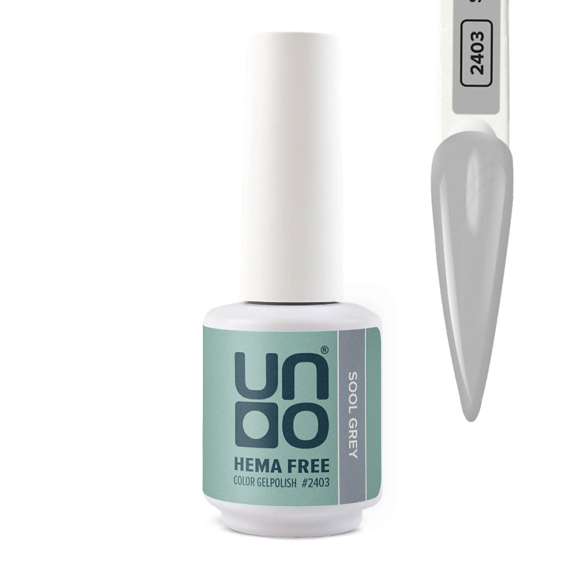 Изображение товара UNO Гель-лак для ногтей HEMA FREE, №2403 Cерый