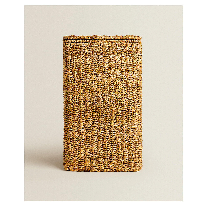 Изображение товара ZARA HOME Плетеная корзина для белья Braided Laundry Basket 55 x 32 x 32 см, Бежевый