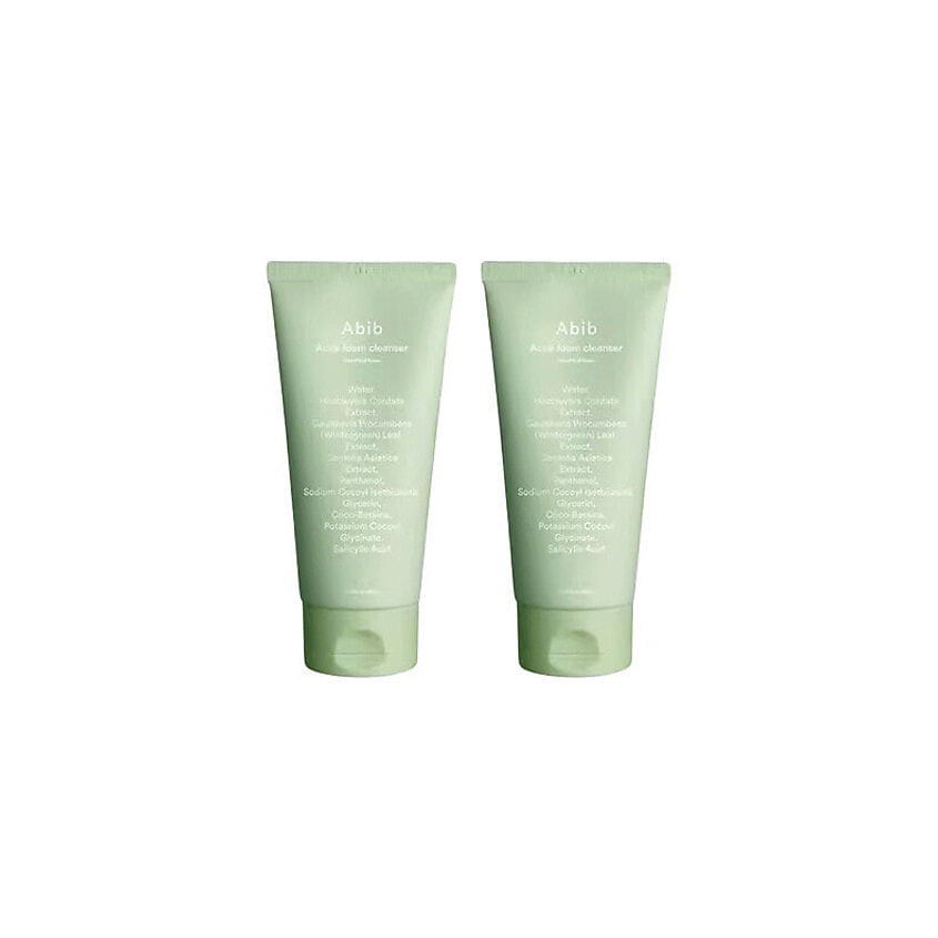 Изображение товара ABIB Пенка для умывания Heartleaf Acne Foam Cleanser, 2 x 150 мл