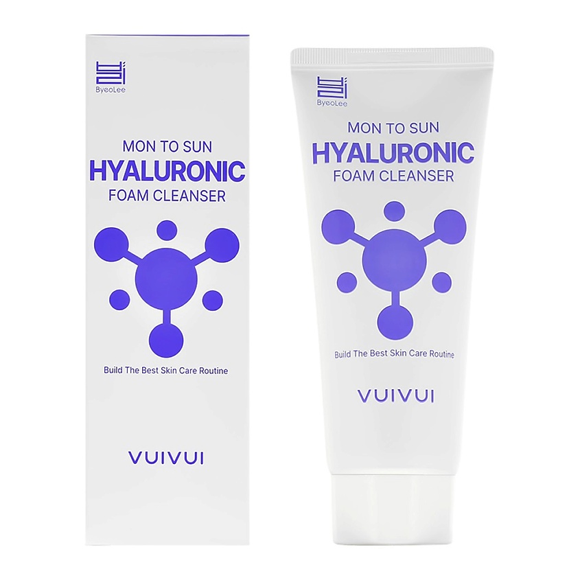 Изображение товара VUIVUI Пенка для умывания с гиалуроновой кислотой MON TO SUN, 100 гр