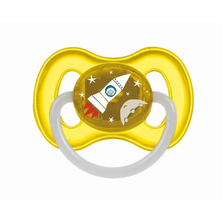 Изображение товара CANPOL BABIES Пустышка круглая Space латексная 6-18 месяцев, 1 шт