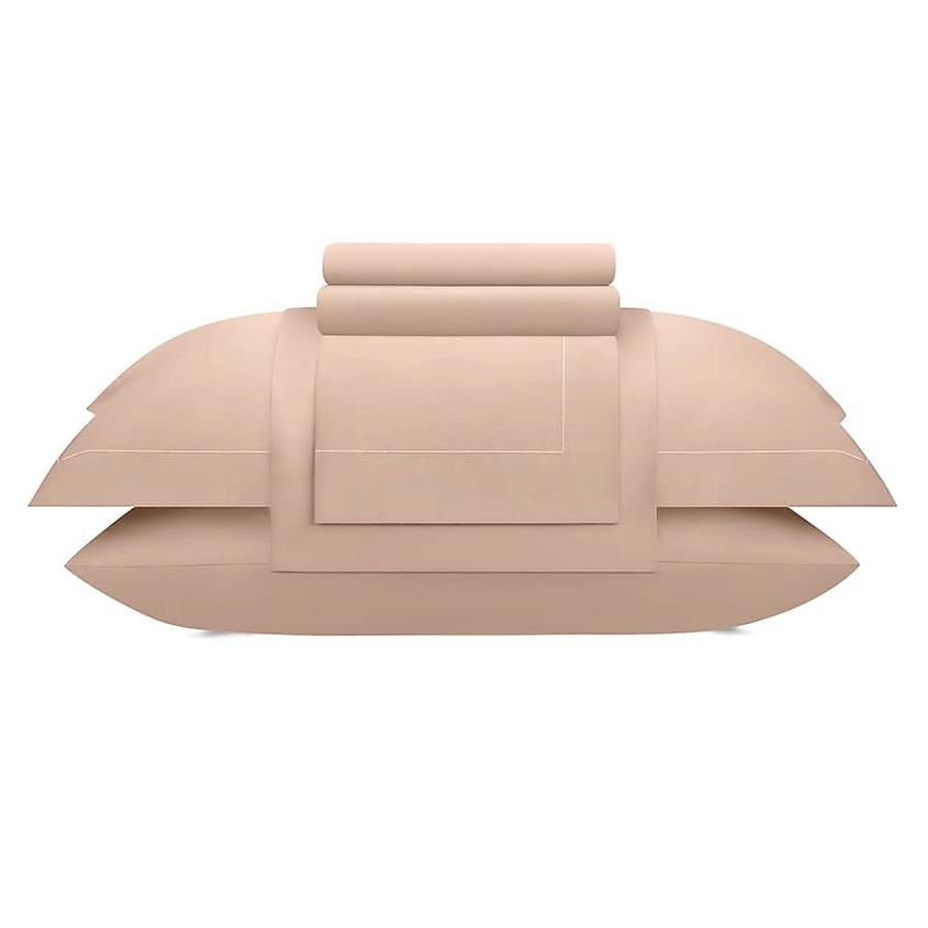 Изображение товара ARYA HOME COLLECTION Постельное белье Бамбук Tencel 2 сп. Arty 200x220 см Бежевый, Бежевый