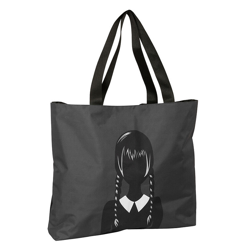 Изображение товара Практичная сумка для покупок WEDNESDAY 50x45x10 см черная полиэстер 600D