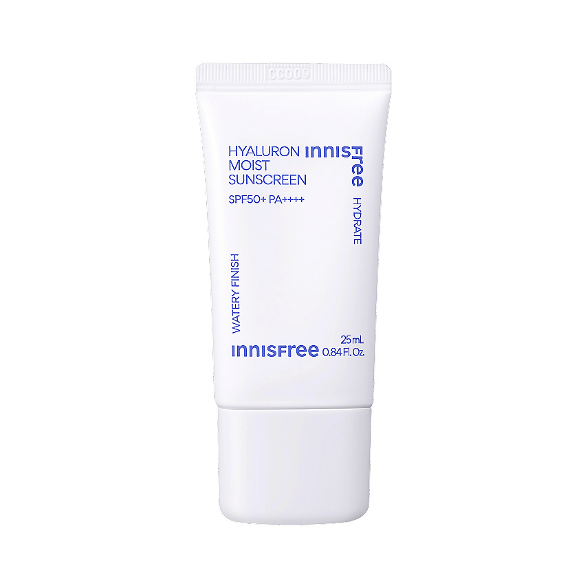 Изображение товара INNISFREE Гиалуроновая увлажняющая солнцезащитная эссенция с защитой SPF50 + PA ++++ Hyaluron Moist Sunscreen, 25 мл