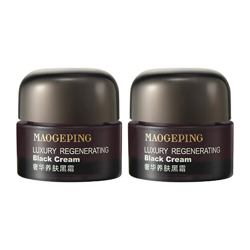 Изображение товара MAOGEPING Увлажняющий и восстанавливающий крем Regenerating Radiance Black Cream, 2 x 7 мл