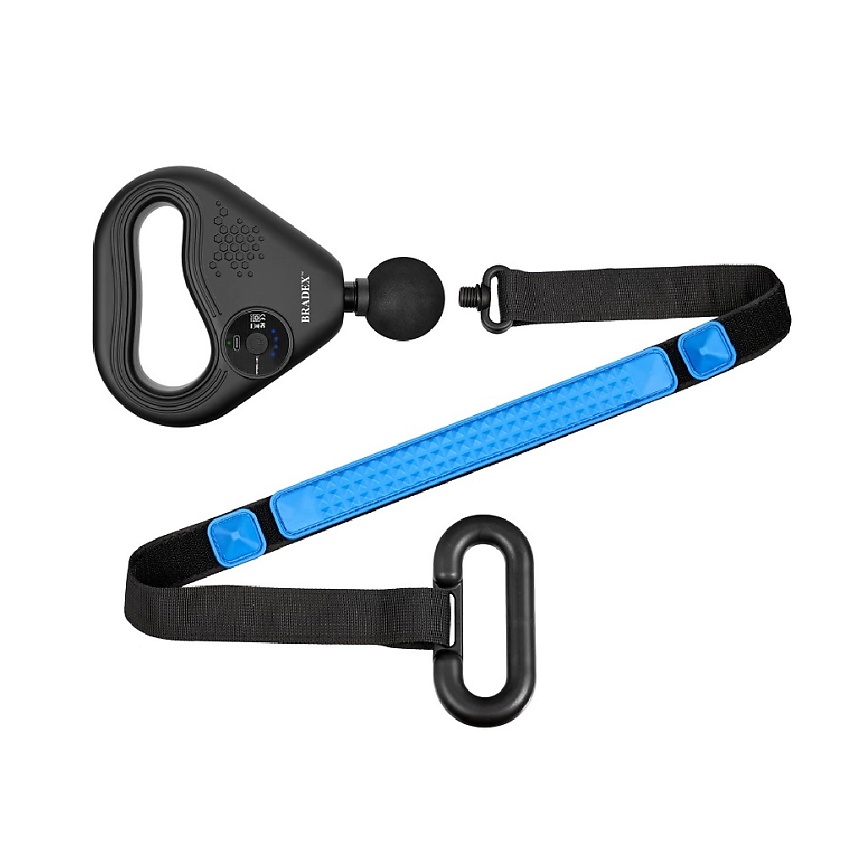 Изображение товара BRADEX Массажный пистолет с акупунктурной лентой ФЛЕКС, цвет: Черный, 1 шт.