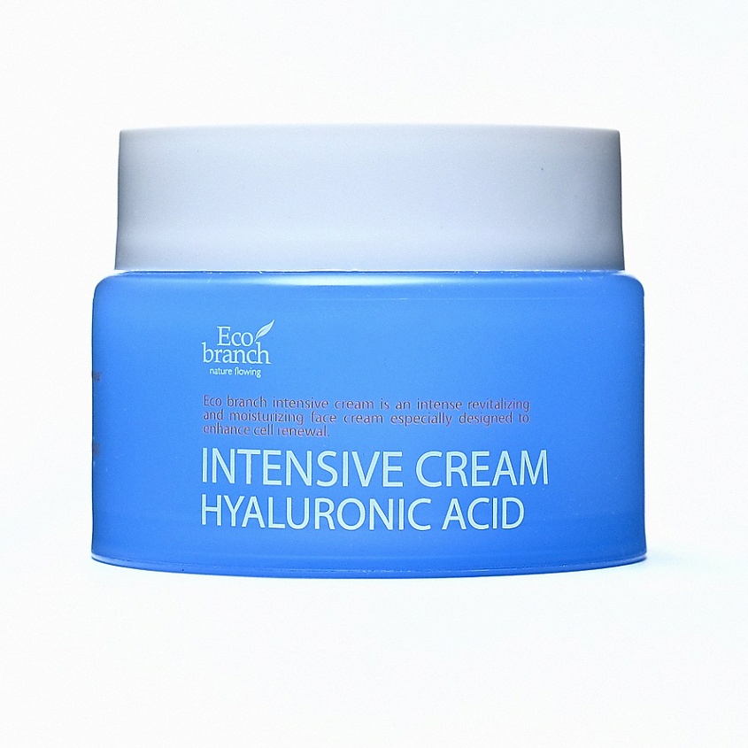 Изображение товара ECOBRANCH Интенсивно увлажняющий крем с гиалуроновой кислотой, 100 мл