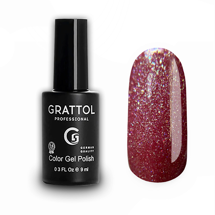 Изображение товара GRATTOL Гель-лак с блестками Агат, Агат 03, 9 цвет