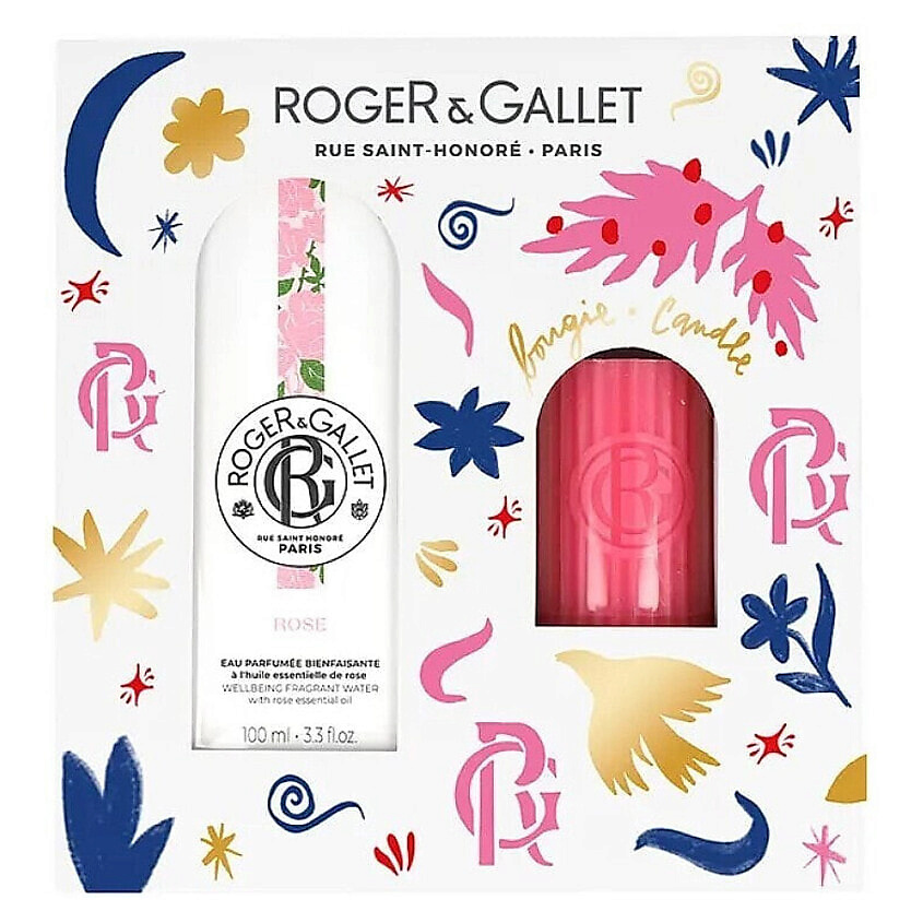 Изображение товара Roger & Gallet Rose парфюмерный набор душистая вода и свеча 100мл+75гр