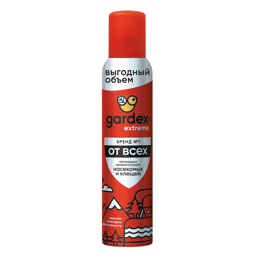 Изображение товара Гардекс Экстрим Аэрозоль-репеллент от клещей и насекомых 200 мл