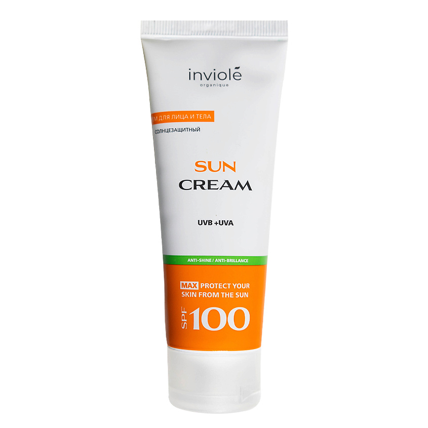 Изображение товара INVIOLE Солнцезащитный крем SPF 100 для лица и тела 75 мл водостойкий увлажнение