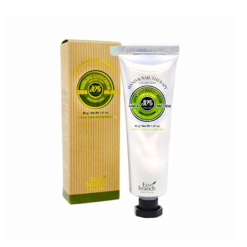 Изображение товара ECOBRANCH Крем для рук и ногтей с экстрактом авокадо 40 мл увлажнение и защита кожи
