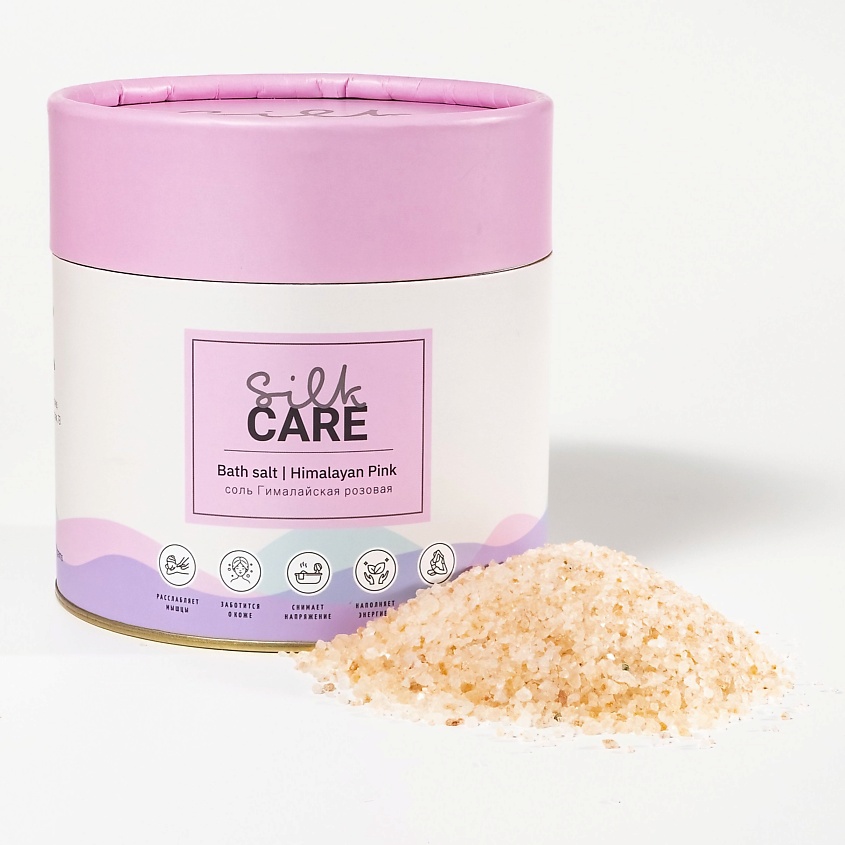 Изображение товара SILK CARE Соль для ванн Гималайская розовая в подарочной упаковке, 750 г