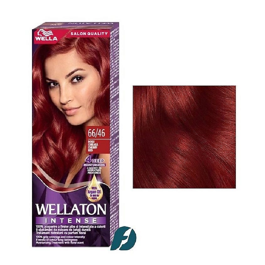 Изображение товара WELLA Cтойкая крем-краска для волос WELLATON, 66/46 Красная вишня