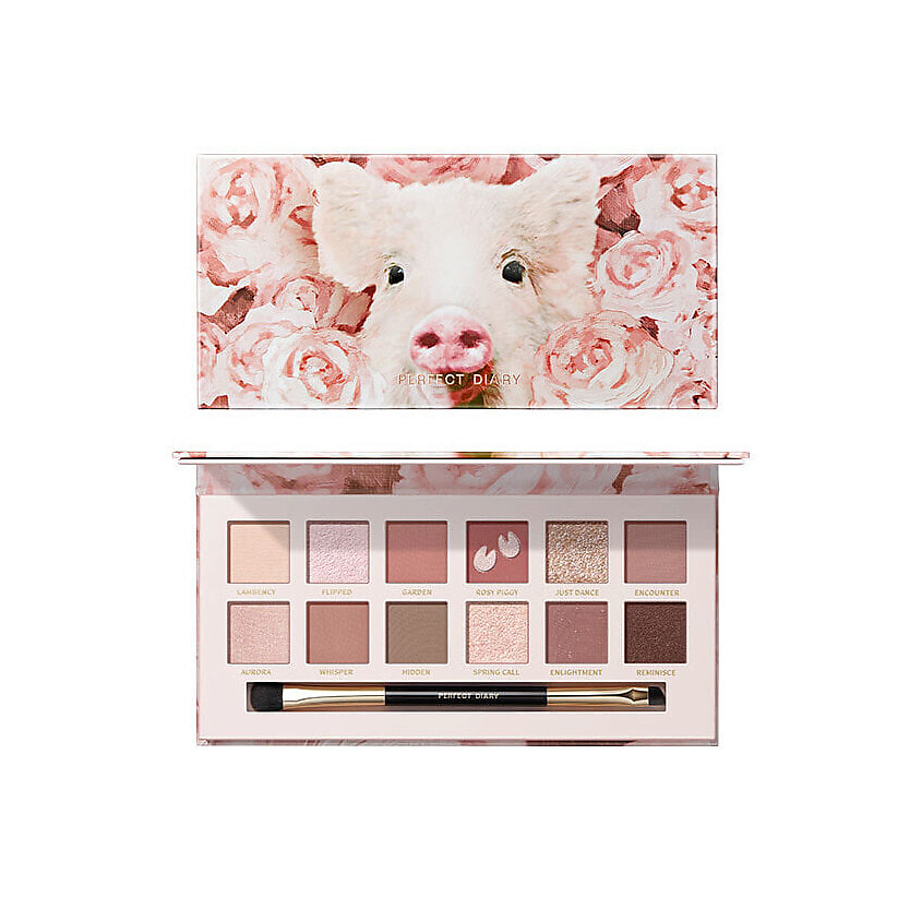 Изображение товара PERFECT DIARY Тени для век Pig Rose Plate мультиколор с мерцающими акцентами