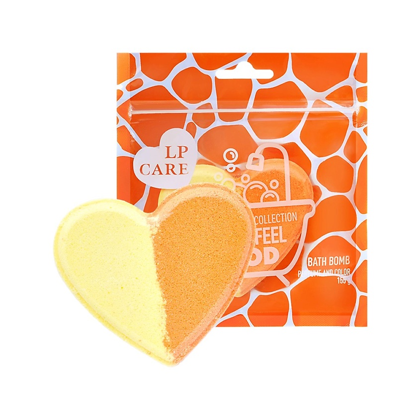 Изображение товара LP CARE Бомбочка для ванны бурлящая (желто-оранжевая), 155 г