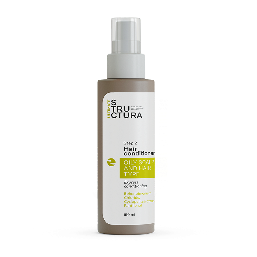 Изображение товара ULTIMATE STRUCTURA Несмываемый экспресс спрей-кондиционер для жирных волос, 150 мл