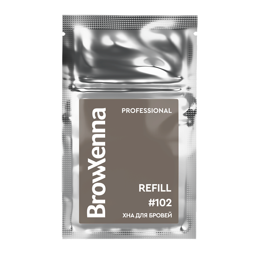 Изображение товара BrowXenna Хна для бровей Шатен #102 Холодный кофе, 6 г Надежное окрашивание