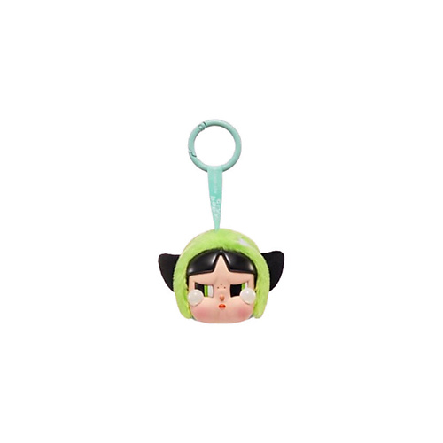 Интерактивная игрушка POP MART Фигурка CRYBABY × The Powerpuff Girls Collection, Plush Rubber Face - Bubbles Rabbit