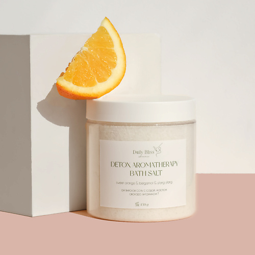 

DAILY BLISS SKINCARE Детокс соль для ванны с магнием, маслами и витамином F 450, Детокс соль для ванны с магнием, маслами и витамином F