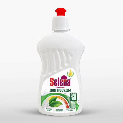 

SELENA Средство для мытья посуды "Зелёный чай" 500, Средство для мытья посуды "Зелёный чай"